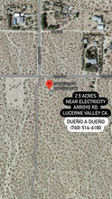 Load image into Gallery viewer, ❌SOLD❌ Terrenos de Venta en Lucerne Valley - 2.5 Acres - 108,900 sq ft - Pagos Disponible