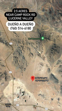 Load image into Gallery viewer, ❌SOLD❌ Terreno de Venta en Lucerne Valley - 2.5 Acres - 108,900 sq ft - Pagos Disponible (Pin: 8023)