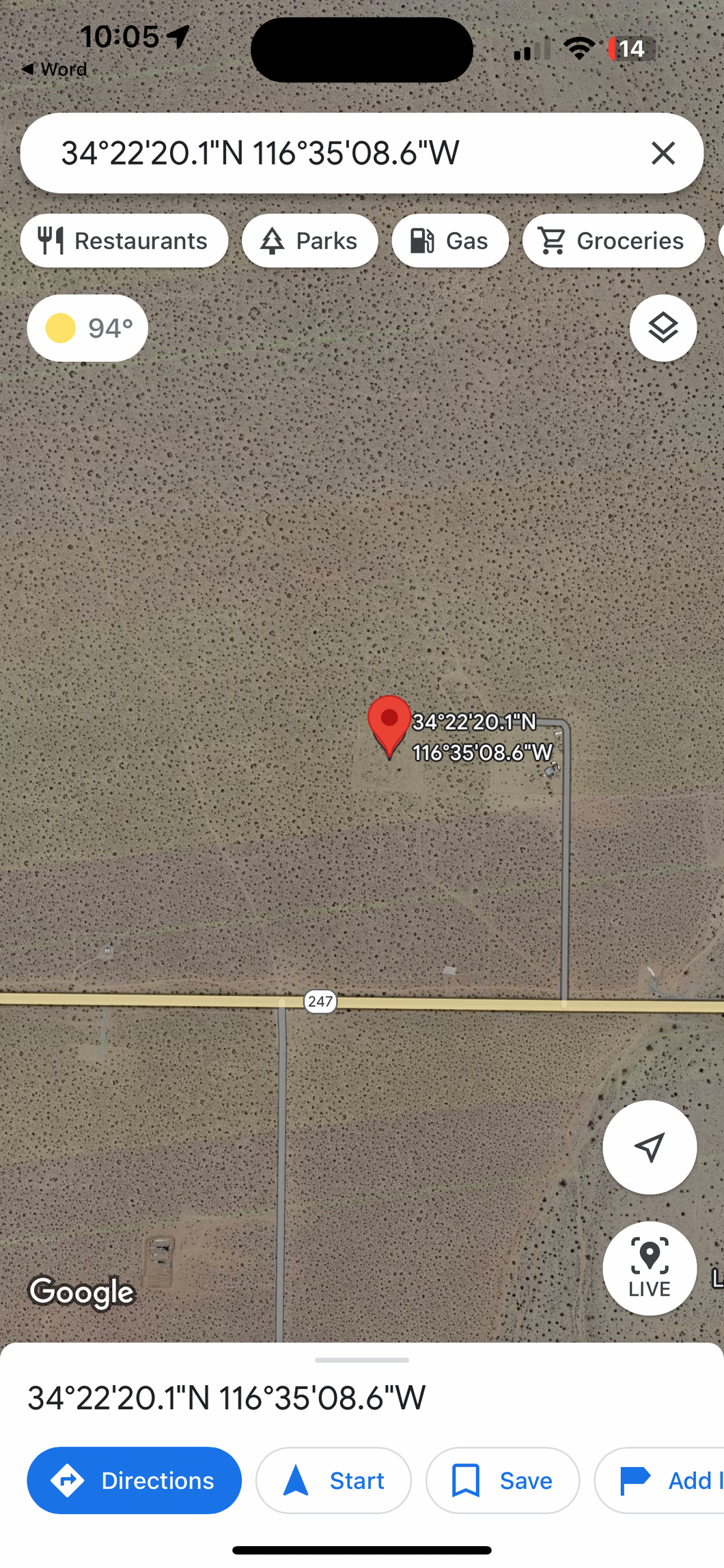 12.. Johnson Valley 2.5 acres pin 8033